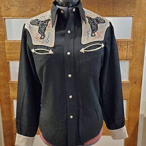 Vintage 1940s/50s Mens XS Western Shirt